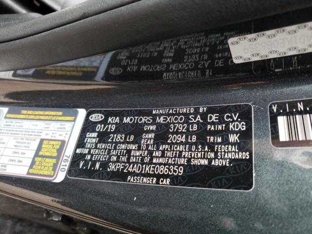 Photo 10 from auction – 2019 KIA FORTE FE with VIN 3KPF24AD1KE086359