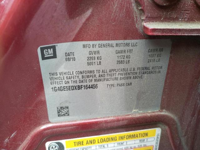 Photo 10 from auction – 2011 BUICK LACROSSE C with VIN 1G4GE5EDXBF164456