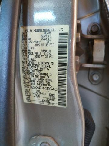 Photo 10 from auction – 2004 NISSAN FRONTIER C with VIN 1N6ED29XX4C449645