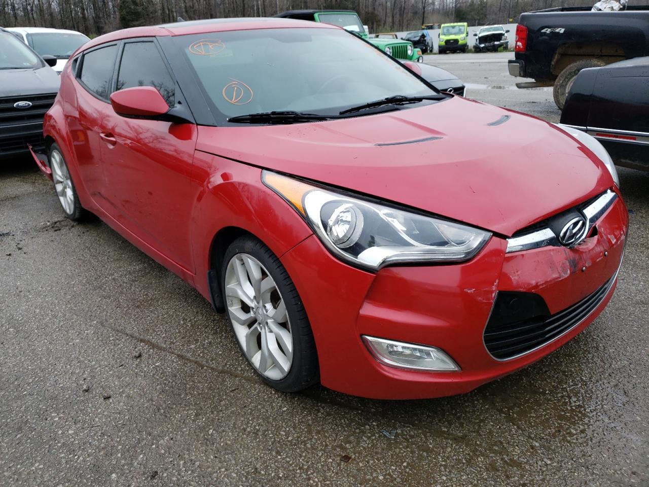 HYUNDAI VELOSTER 2013 with VIN KMHTC6AD5DU086649 - Photo from auction