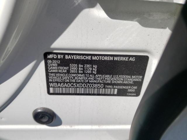 Photo 10 from auction – 2013 BMW 640 I with VIN WBA6A0C5XDDZ03850