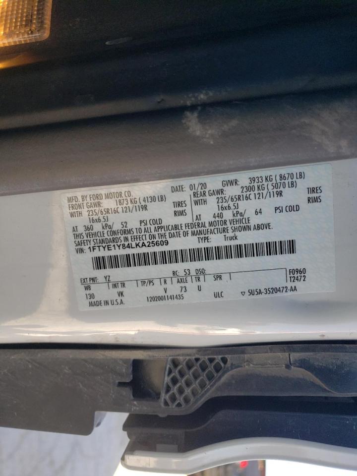 Photo 10 from auction – 2020 FORD TRANSIT T- with VIN 1FTYE1Y84LKA25609