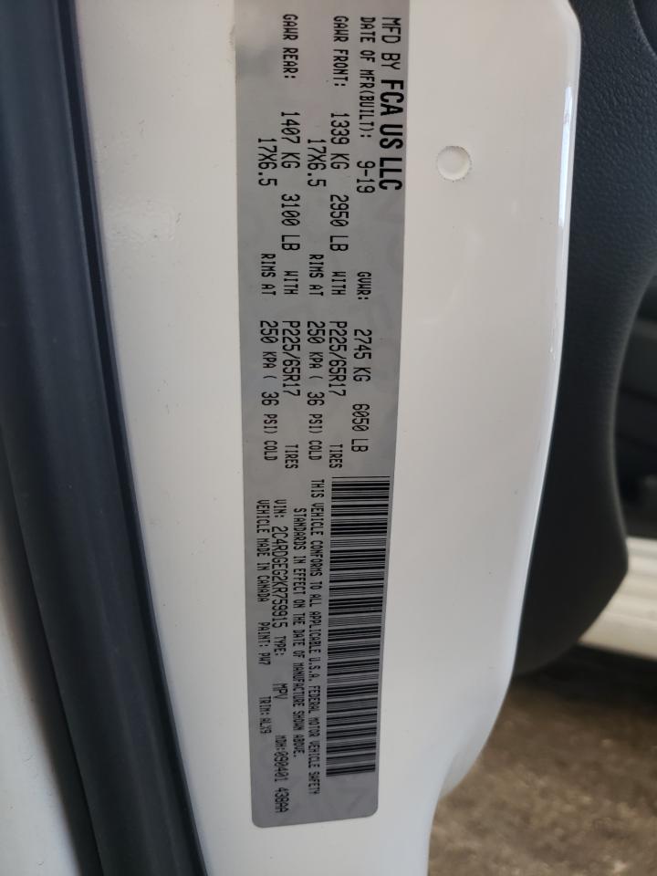 Photo 10 from auction – 2019 DODGE GRAND CARA with VIN 2C4RDGEG2KR759915