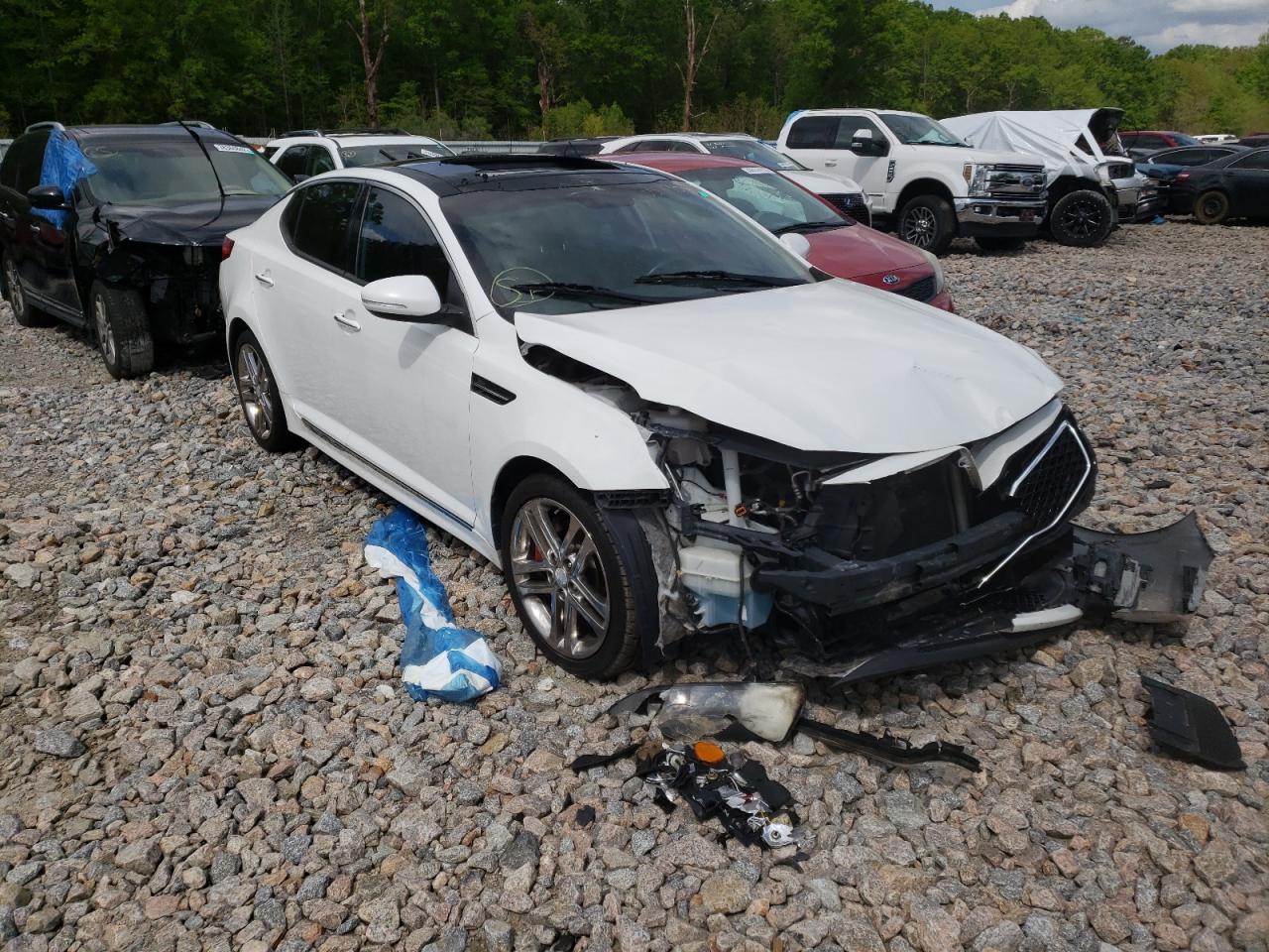 KIA OPTIMA SX 2013 with VIN 5XXGR4A6XDG212469 - Photo from auction