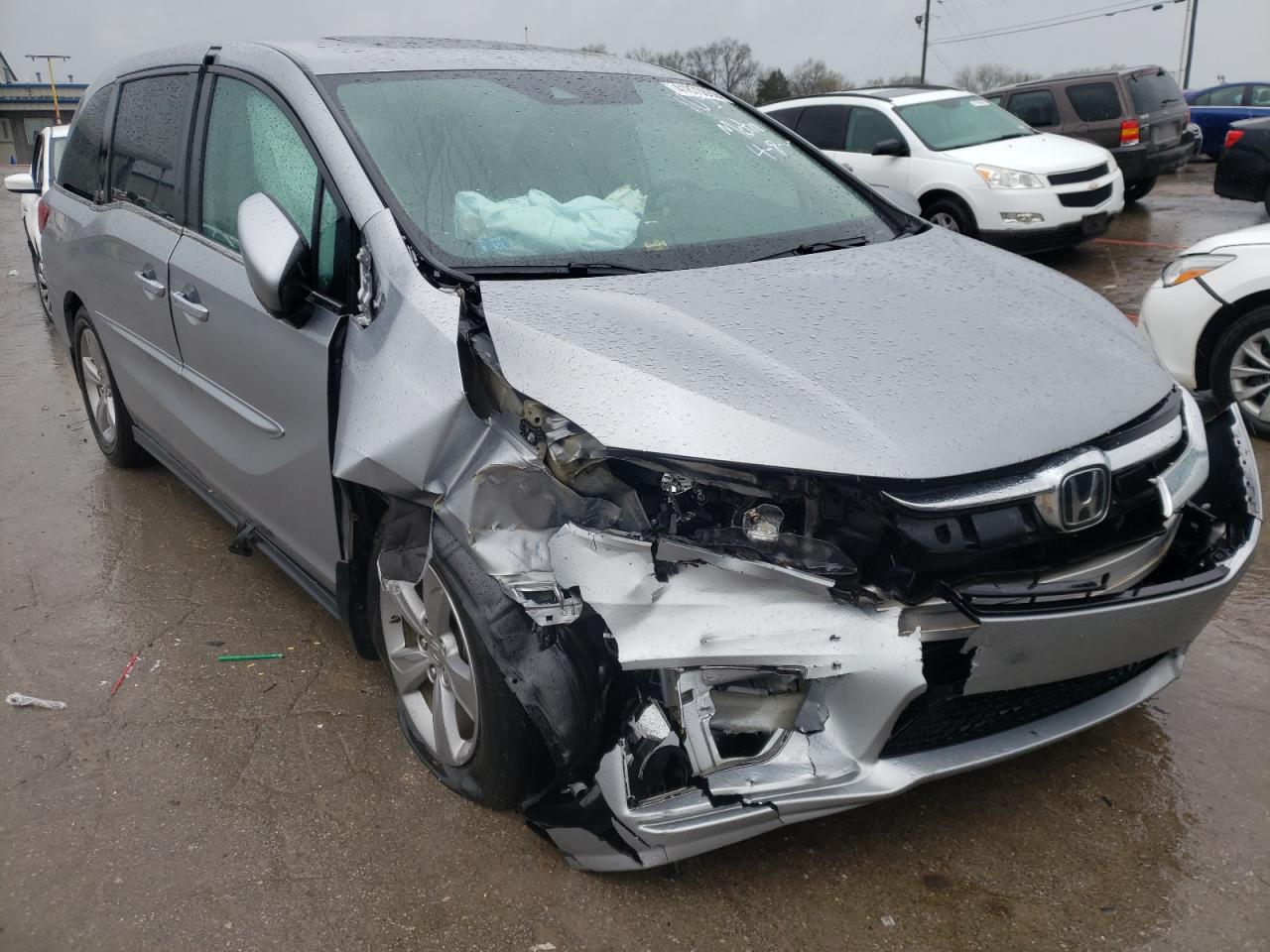 HONDA ODYSSEY EX 2018 with VIN 5FNRL6H74JB091053 - Photo from auction