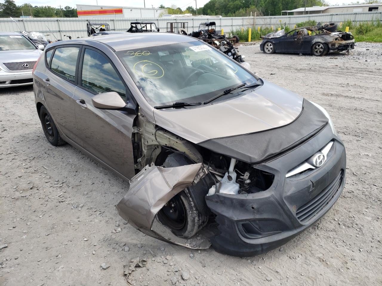 HYUNDAI ACCENT GLS 2014 with VIN KMHCT5AE8EU147027 - Photo from auction