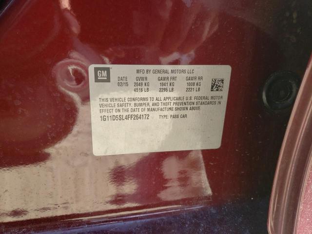 Photo 10 from auction – 2015 CHEVROLET MALIBU 2LT with VIN 1G11D5SL4FF264172