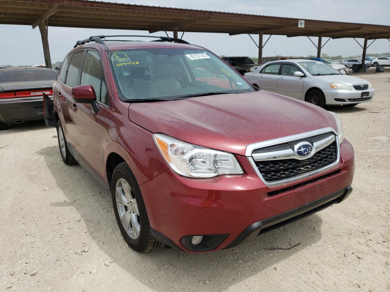 SUBARU FORESTER 2 2014 with VIN JF2SJAJC6EH487428 - Photo from auction