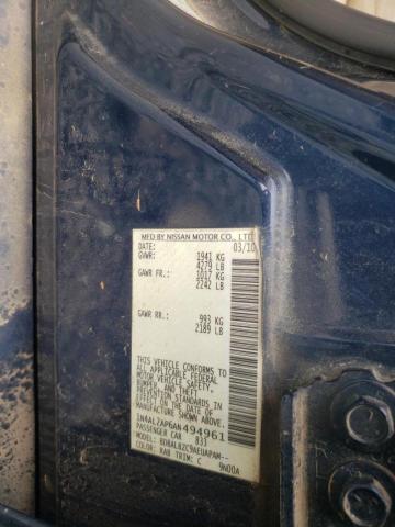Photo 10 from auction – 2010 NISSAN ALTIMA BAS with VIN 1N4AL2AP6AN494961