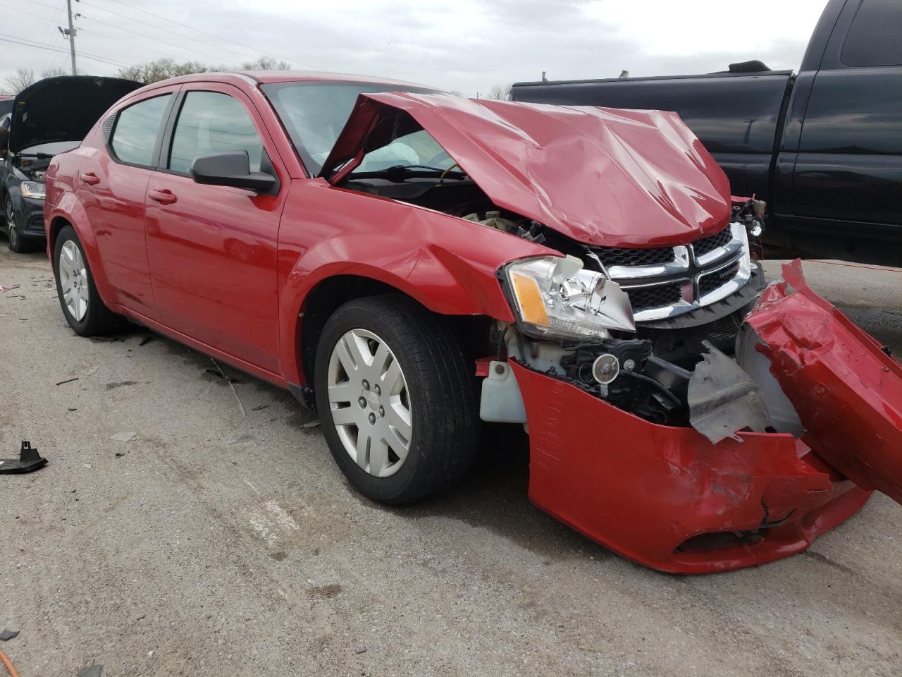 DODGE AVENGER SE 2012 with VIN 1C3CDZAB9CN200618 - Photo from auction