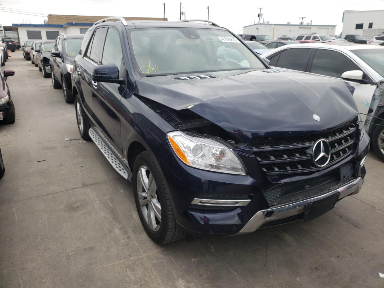 MERCEDES-BENZ ML 350 BLU 2014 with VIN 4JGDA2EB6EA394945 - Photo from auction