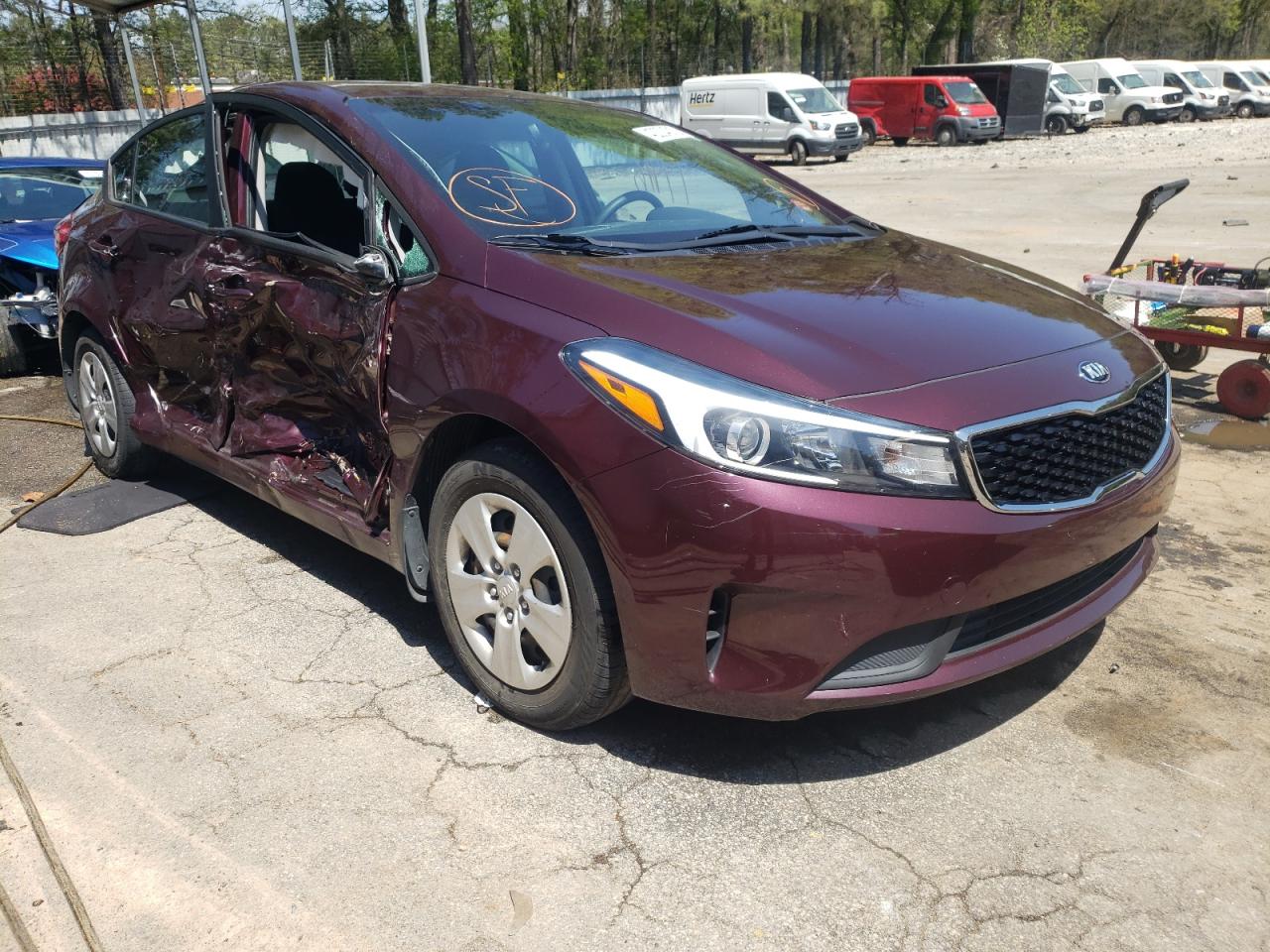 KIA FORTE LX 2017 with VIN 3KPFL4A71HE033127 - Photo from auction