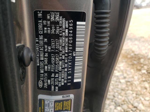 Photo 10 from auction – 2015 KIA SORENTO LX with VIN 5XYKTDA76FG604965