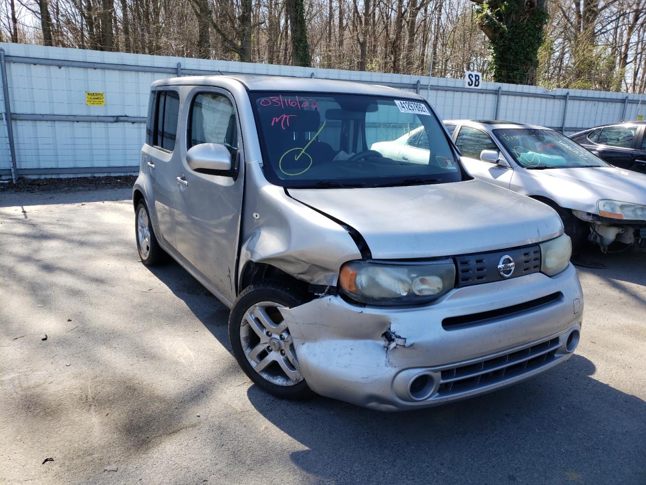 NISSAN CUBE BASE 2009 with VIN JN8AZ28R29T103333 - Photo from auction