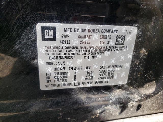 Photo 10 from auction – 2018 BUICK ENCORE PRE with VIN KL4CJESB1JB573771
