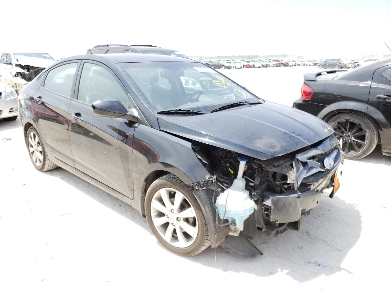 HYUNDAI ACCENT GLS 2014 with VIN KMHCU4AEXEU614486 - Photo from auction