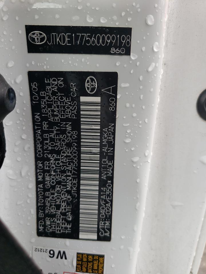 Photo 10 from auction – 2006 TOYOTA SCION TC with VIN JTKDE177560099198