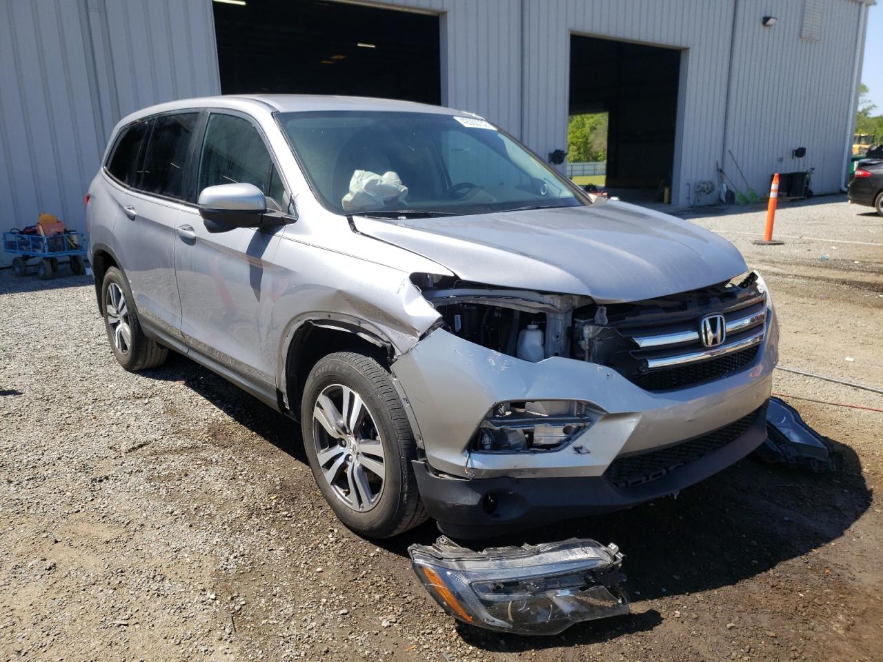 HONDA PILOT EX 2018 with VIN 5FNYF5H30JB033628 - Photo from auction