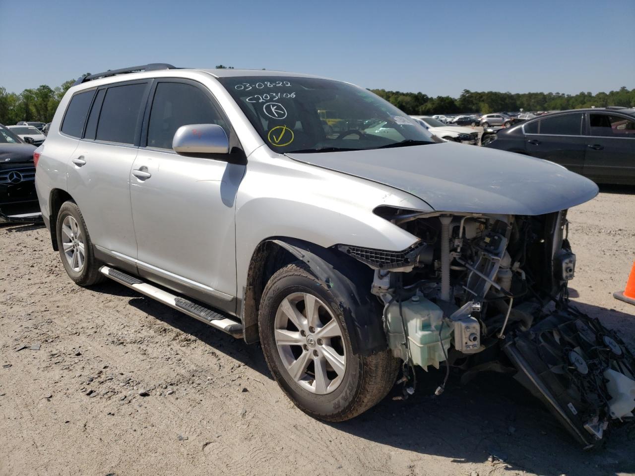 TOYOTA HIGHLANDER 2012 con VIN 5TDZK3EH1CS058914 - Foto de la subasta
