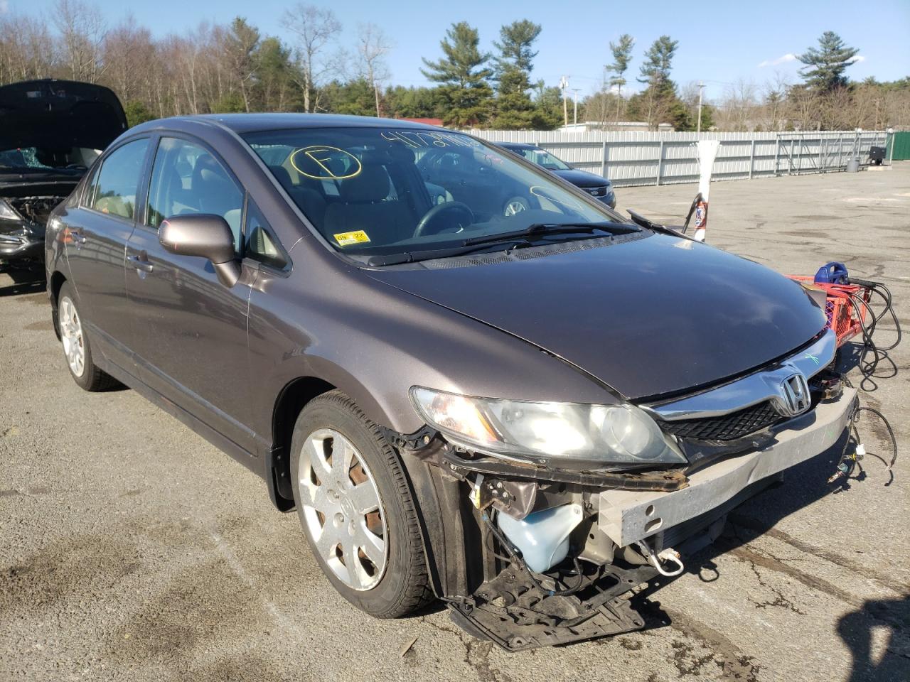 Photo 1 from auction – 2011 HONDA CIVIC LX with VIN 2HGFA1F52BH534861