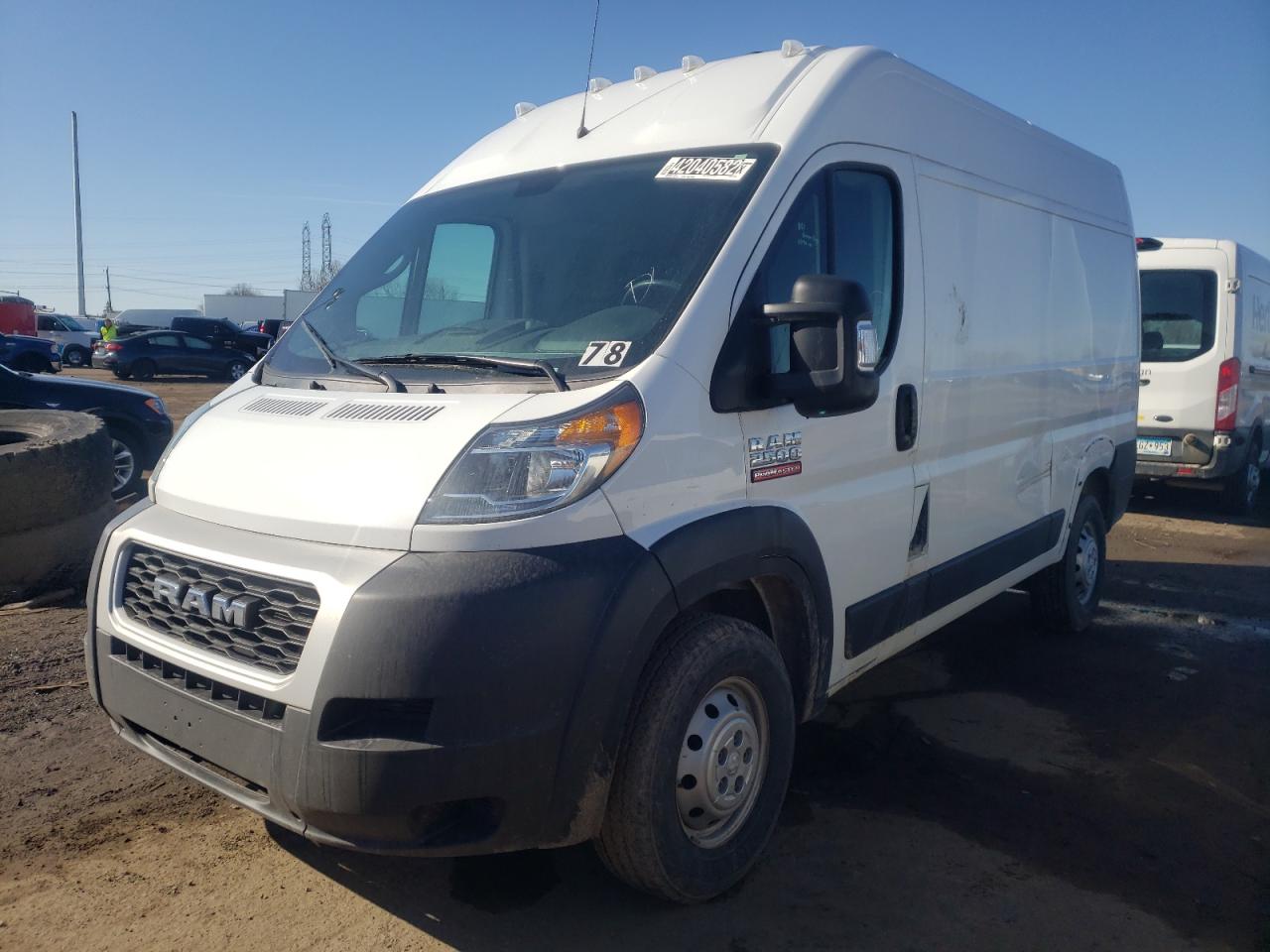 Photo 2 from auction – 2019 RAM PROMASTER with VIN 3C6TRVCG9KE541090
