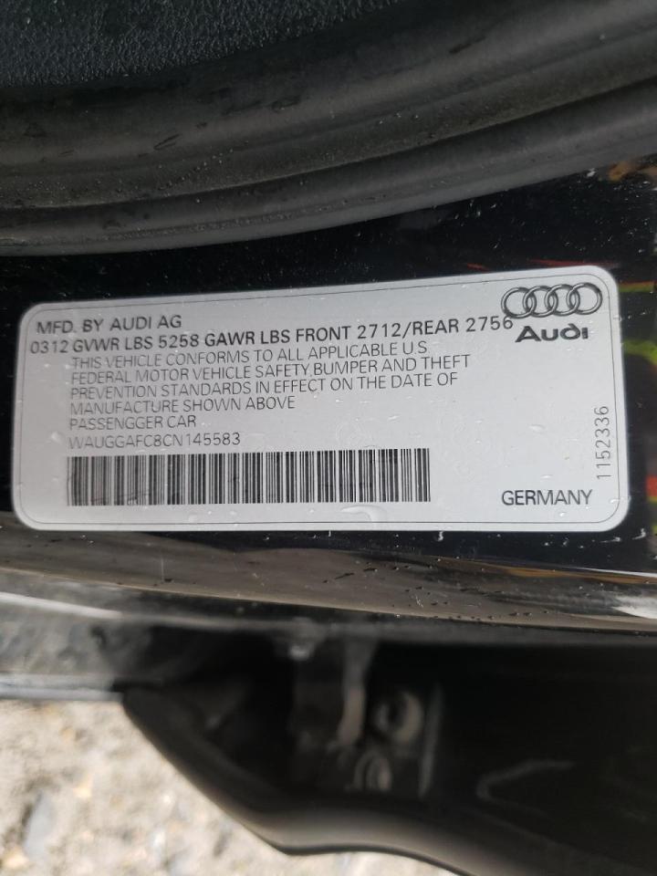 Photo 10 from auction – 2012 AUDI A6 PREMIUM with VIN WAUGGAFC8CN145583