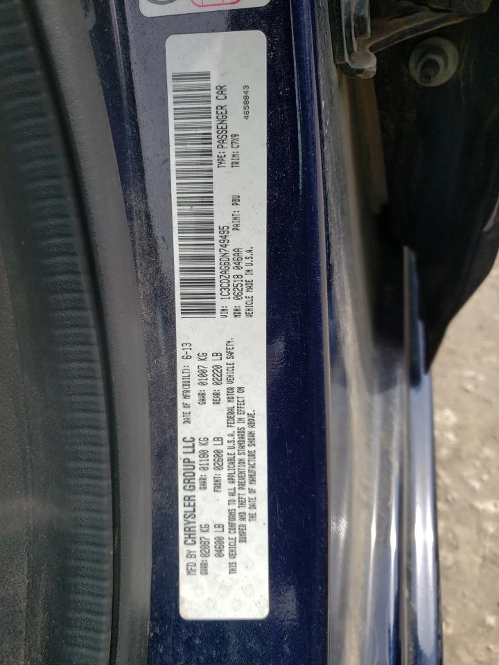 Photo 10 from auction – 2013 DODGE AVENGER SE with VIN 1C3CDZAG6DN749495