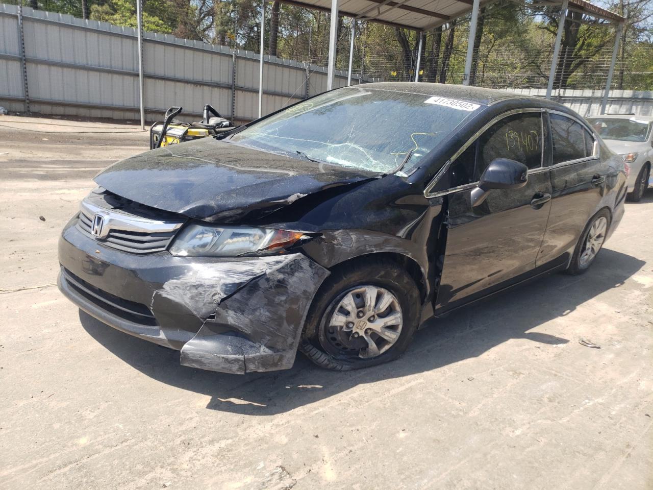 Photo 2 from auction – 2012 HONDA CIVIC LX with VIN 19XFB2F51CE104821