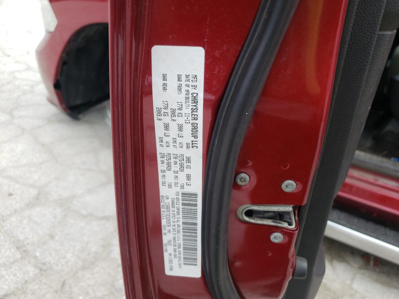 Photo 10 from auction – 2014 RAM 1500 ST with VIN 1C6RR7KT3ES203576