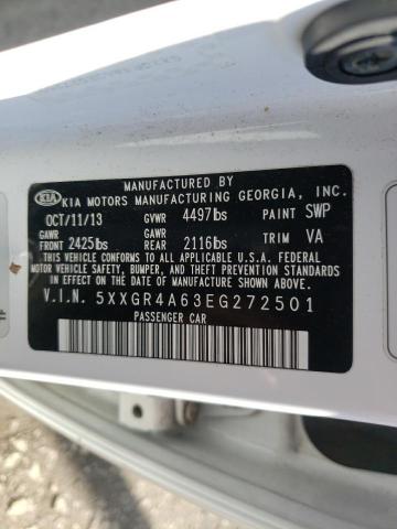 Photo 10 from auction – 2014 KIA OPTIMA SX with VIN 5XXGR4A63EG272501