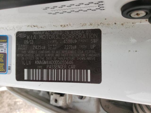 Photo 10 from auction – 2013 KIA OPTIMA HYB with VIN KNAGM4AD0D5055646