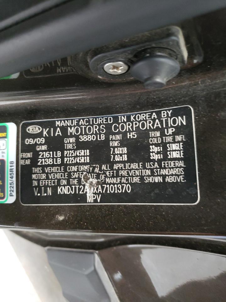 Photo 10 from auction – 2010 KIA SOUL with VIN KNDJT2A2XA7101370