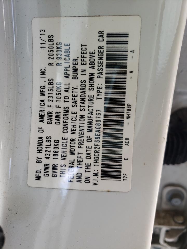 Photo 10 from auction – 2014 HONDA ACCORD SPO with VIN 1HGCR2F59EA080757