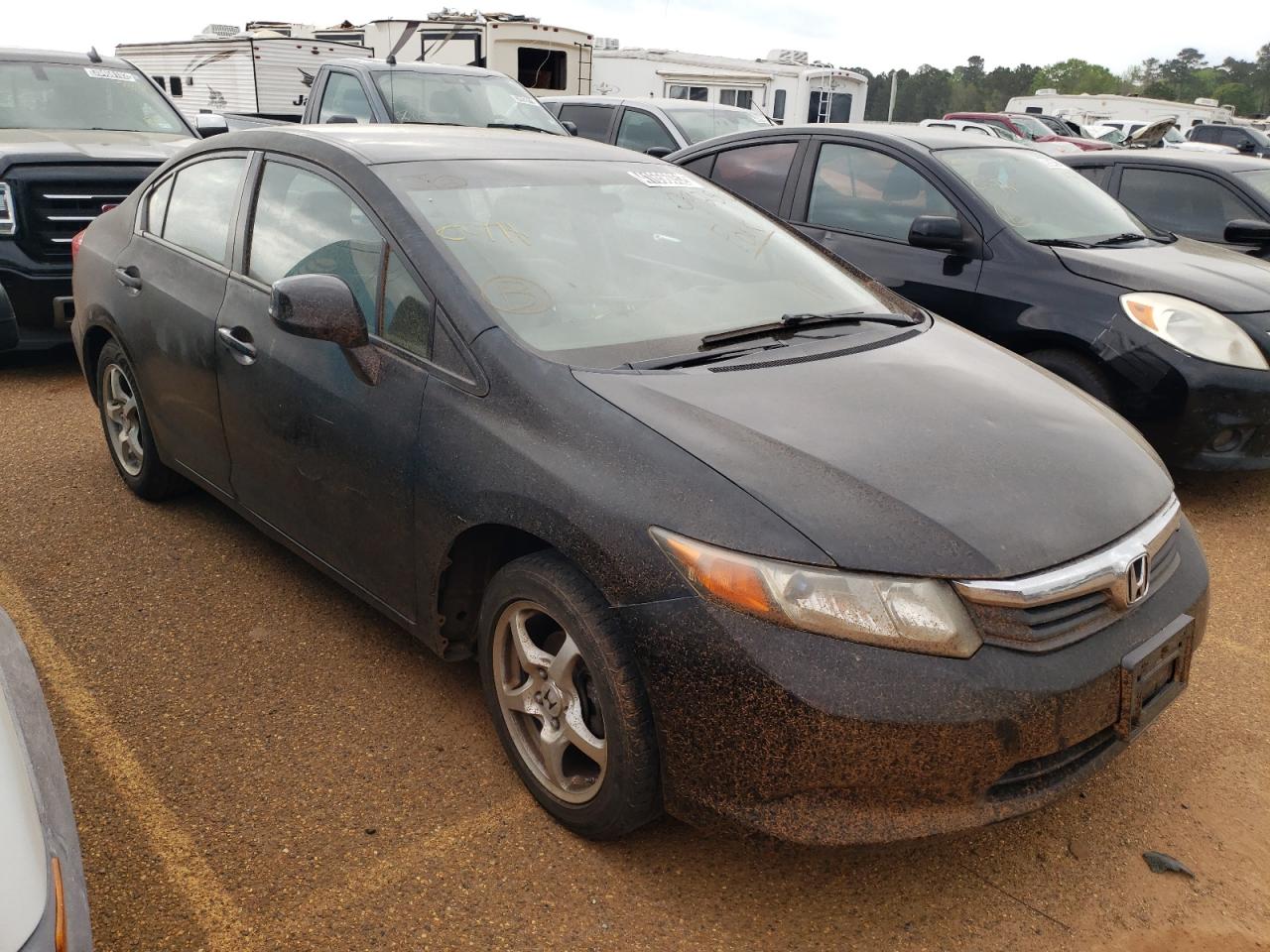 HONDA CIVIC LX 2012 with VIN 19XFB2F5XCE092510 - Photo from auction