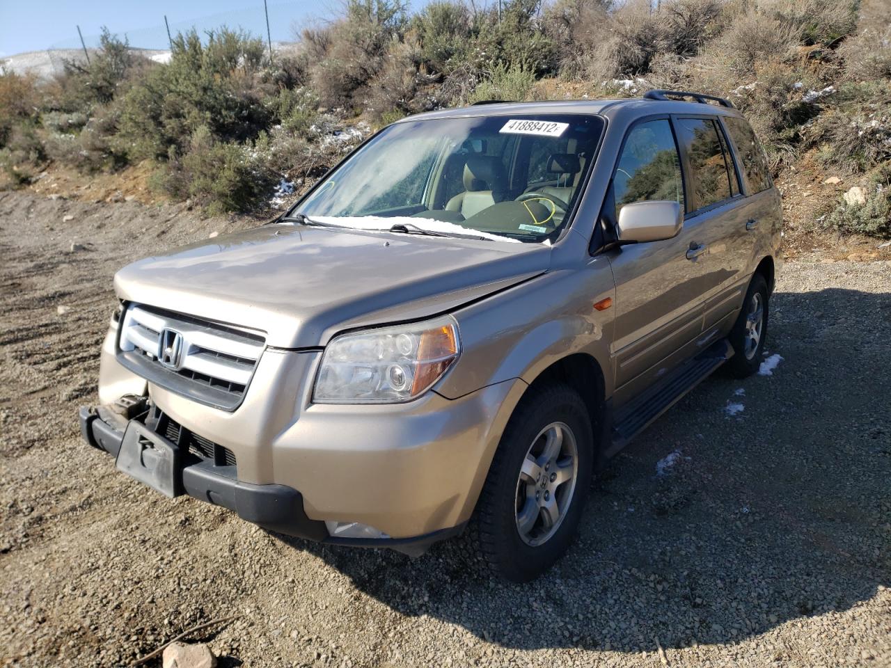 Photo 2 from auction – 2007 HONDA PILOT EXL with VIN 2HKYF18597H512019