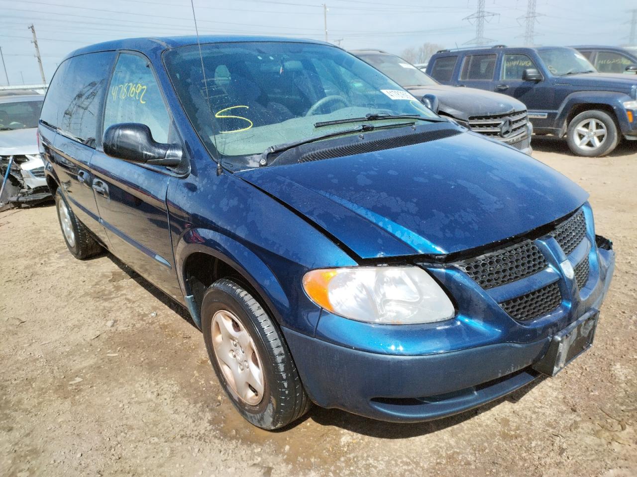 DODGE CARAVAN SE 2002 with VIN 1B4GP25B32B678827 - Photo from auction