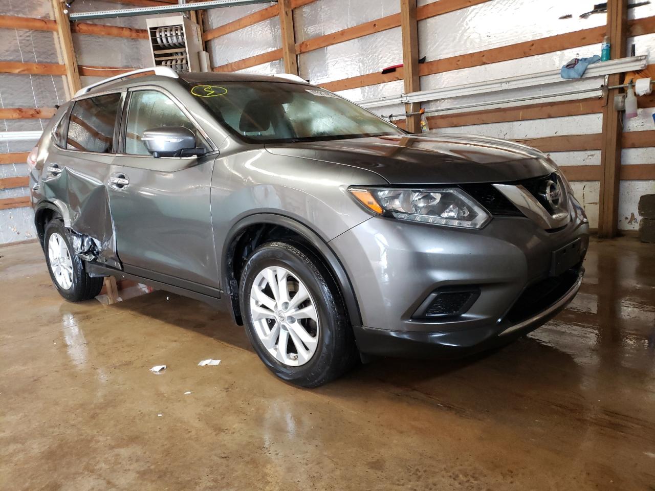 NISSAN ROGUE S 2015 with VIN KNMAT2MT0FP534823 - Photo from auction