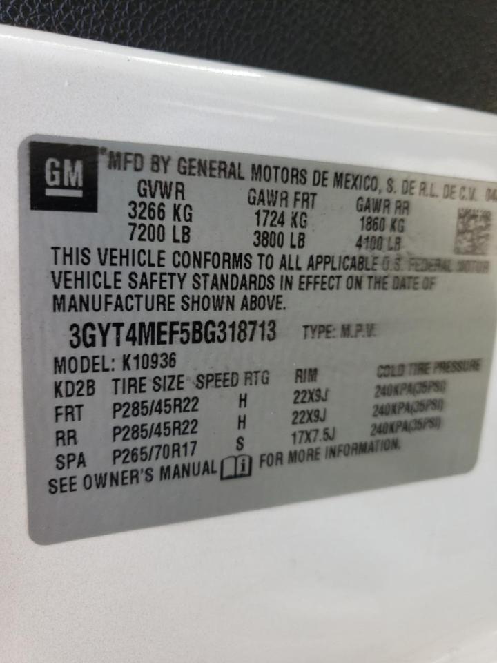 Photo 10 from auction – 2011 CADILLAC ESCALADE E with VIN 3GYT4MEF5BG318713