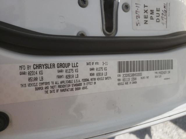 Photo 10 from auction – 2011 CHRYSLER 300 LIMITE with VIN 2C3CA5CG8BH533555