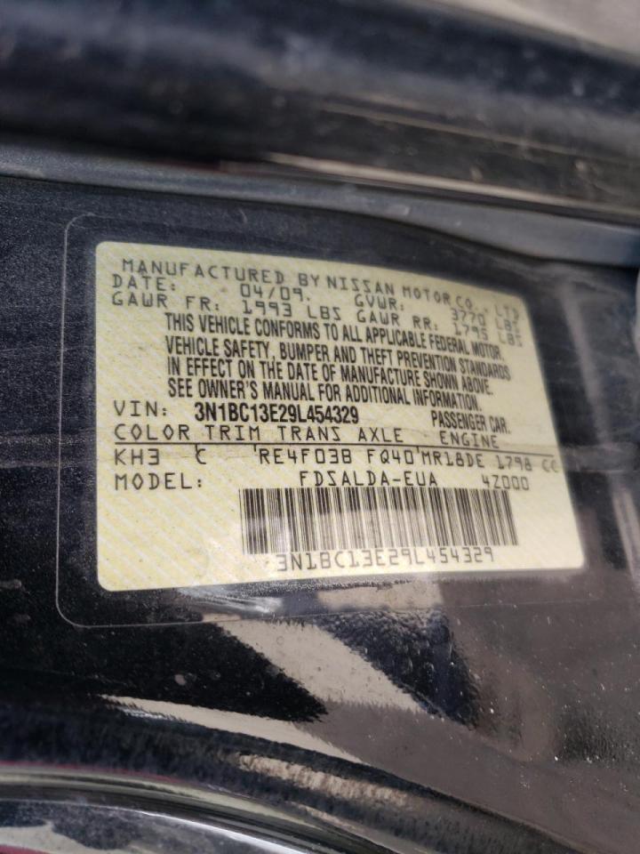 Photo 10 from auction – 2009 NISSAN VERSA S with VIN 3N1BC13E29L454329