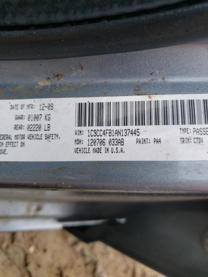 Photo 10 from auction – 2010 CHRYSLER SEBRING TO with VIN 1C3CC4FB1AN137445