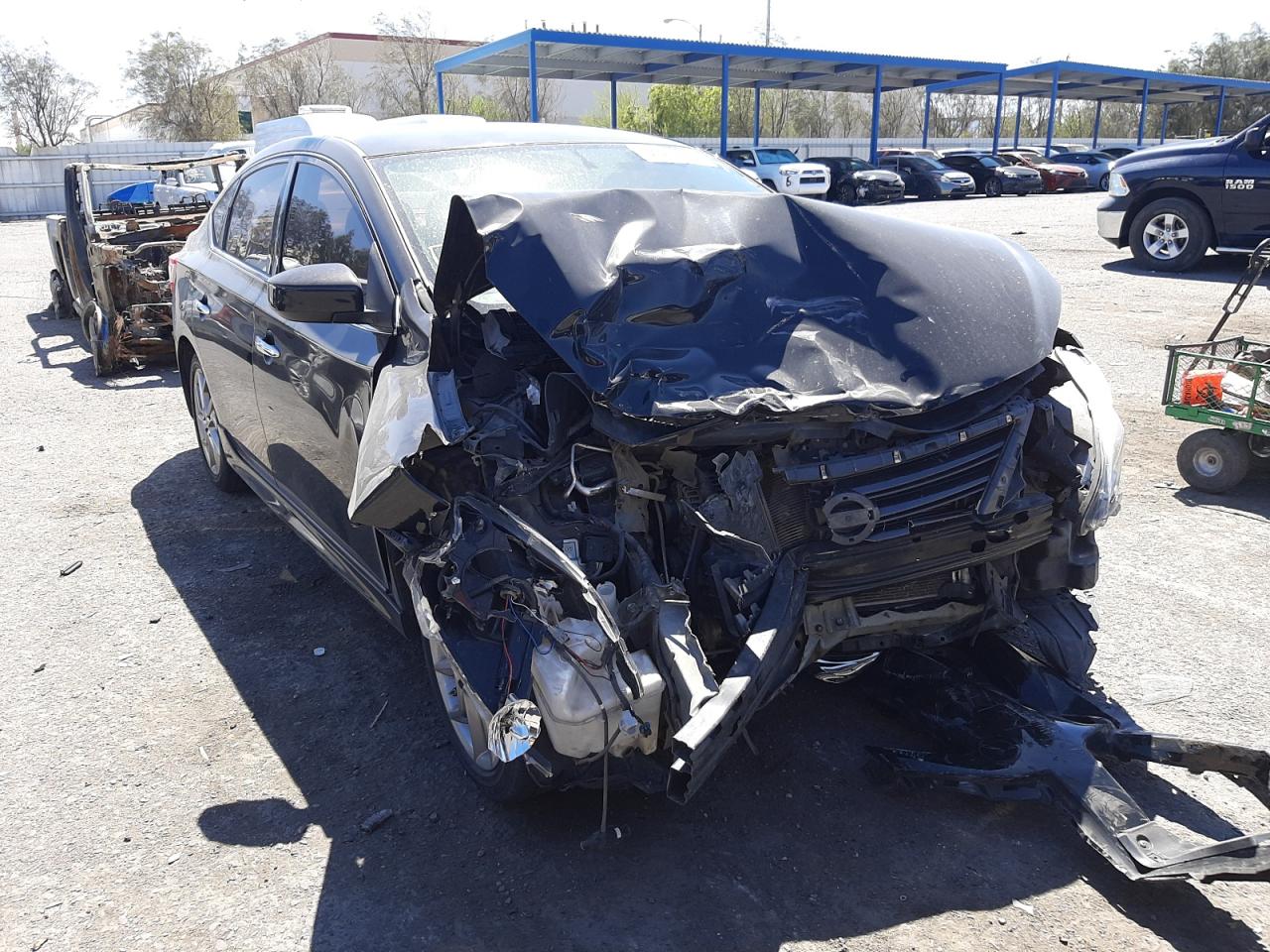 NISSAN SENTRA S 2014 with VIN 3N1AB7AP1EY321998 - Photo from auction