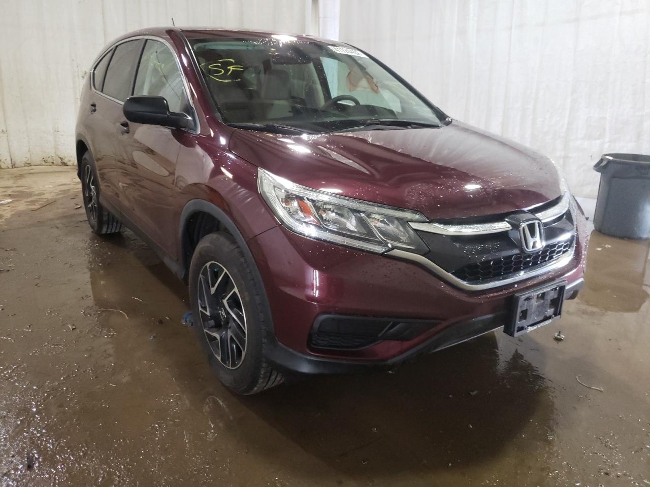 HONDA CR-V SE 2016 with VIN 5J6RM4H45GL048820 - Photo from auction