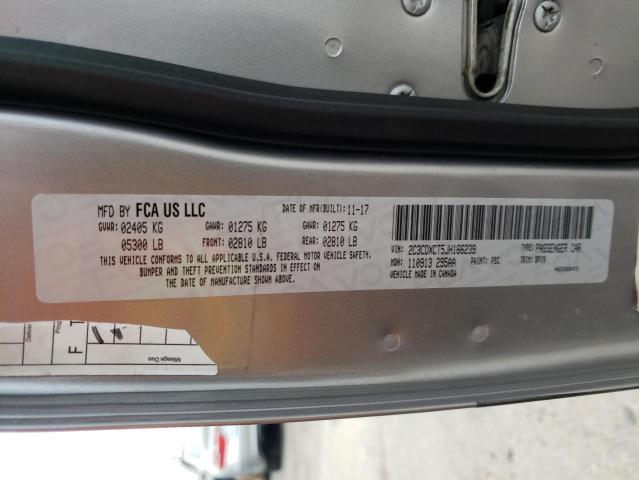 Photo 10 from auction – 2018 DODGE CHARGER R/ with VIN 2C3CDXCT5JH166239