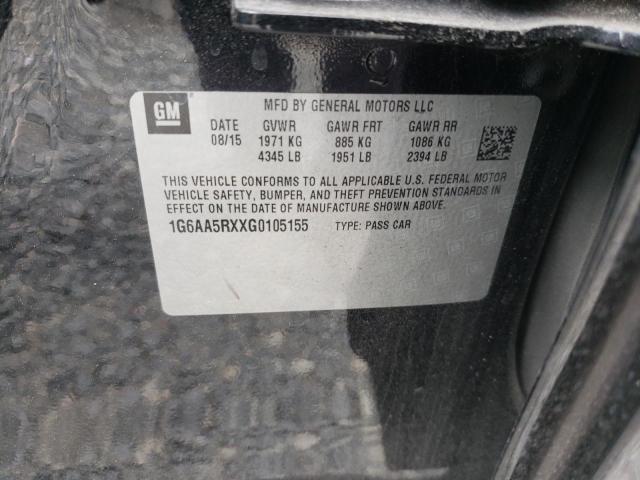 Photo 10 from auction – 2016 CADILLAC ATS with VIN 1G6AA5RXXG0105155