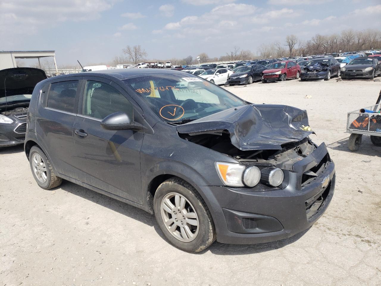 CHEVROLET SONIC LT 2013 with VIN 1G1JC6SH4D4176476 - Photo from auction
