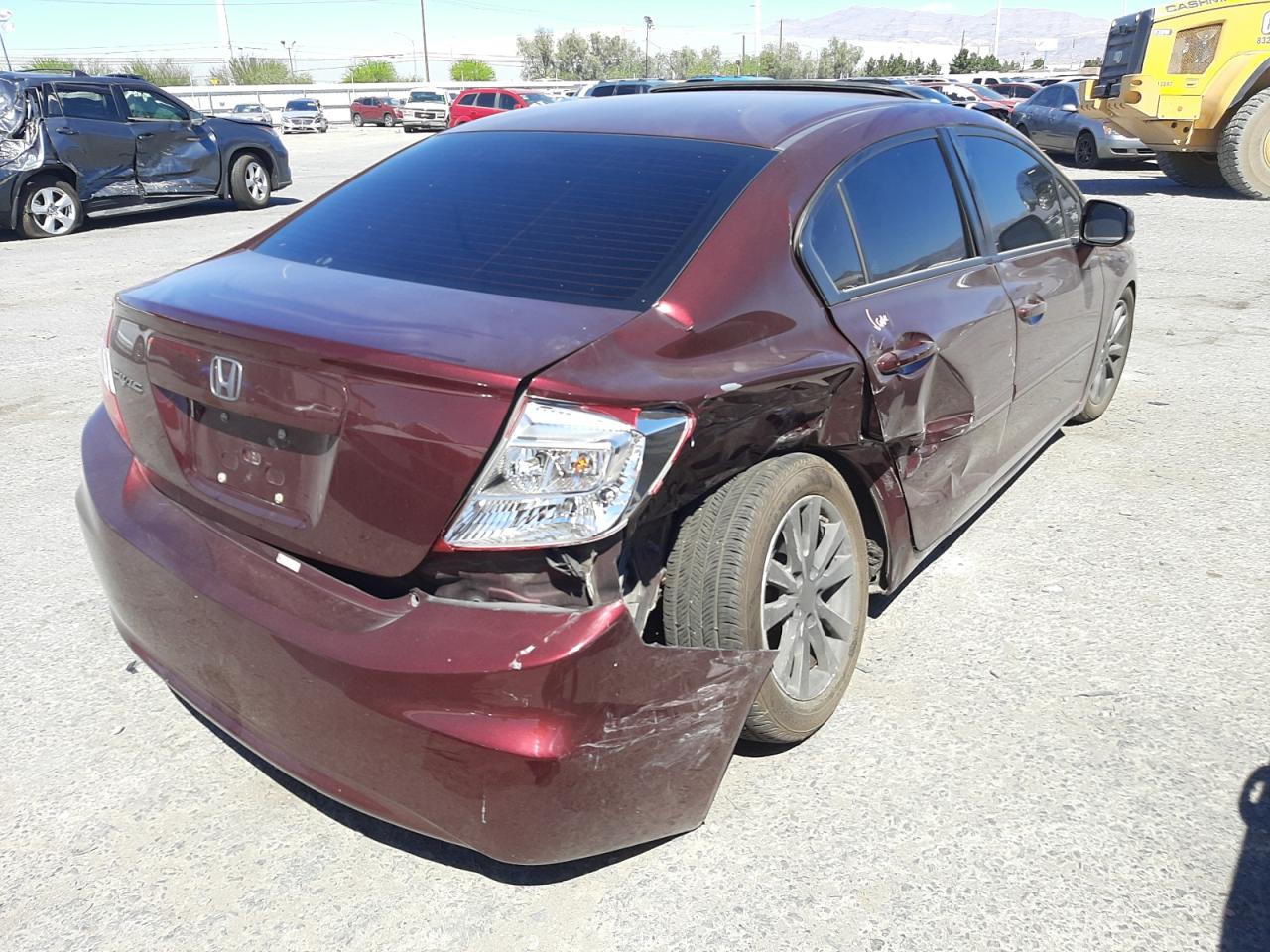 Photo 4 from auction – 2012 HONDA CIVIC EX with VIN 19XFB2F88CE334267
