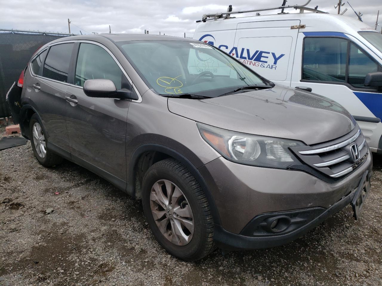 HONDA CR-V EX 2012 with VIN 5J6RM3H53CL047310 - Photo from auction