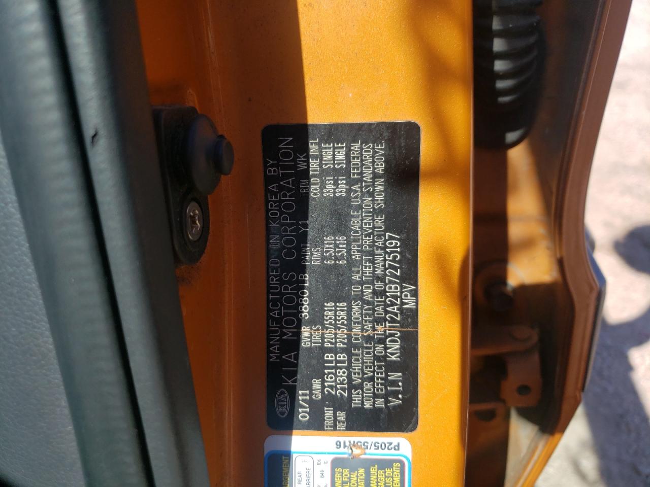 Photo 10 from auction – 2011 KIA SOUL + with VIN KNDJT2A21B7275197