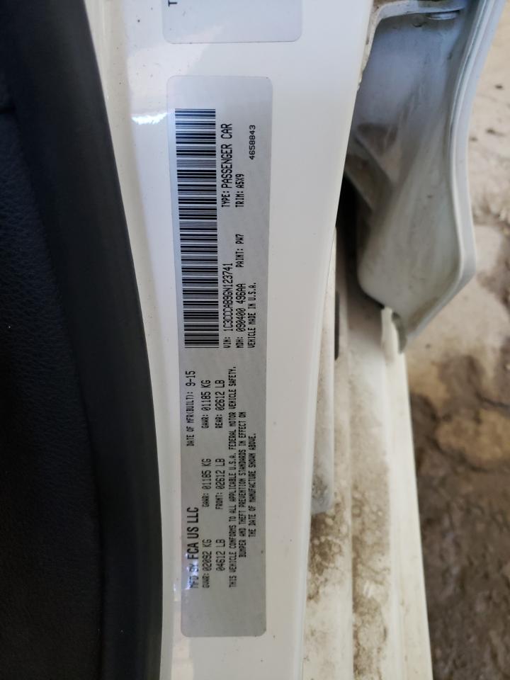 Photo 10 from auction – 2016 CHRYSLER 200 LIMITE with VIN 1C3CCCAB9GN123741